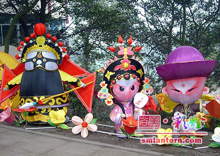 Scattered lanterns/Small stereoscopic lanterns